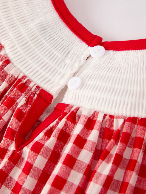 red-cherry-bow-plaid-smocking-embroidery-girls-dress Rylee Faith Designs - Sophia's Style-4